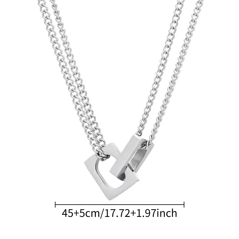 Minimalist Korean Style Double Layer Necklace